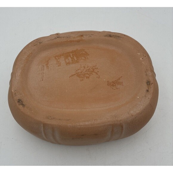 Vintage Terracotta Clay Baking Dish With Bow On Lid - Picture 7 of 10